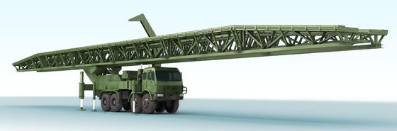 Best 51m Large - Span Mechanized Bridge / Emergency Bridge With Flexibility, Simple Structure
