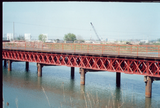 Cb250 Prefabricated Steel Bailey Suspension Bridge Length 25-87.6m