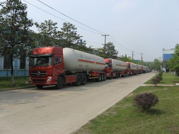 Natural Gas Transport Semi Traile 56m3 With Double Valve Boxes