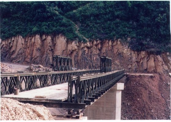 Length 54m Portable Foot Bridge Fast Erection Emergency Bridges