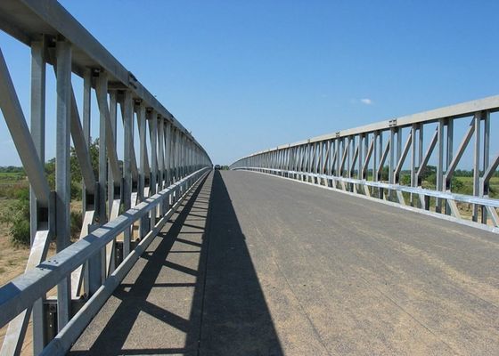 Single Lane Modular Steel Bridges Prefab Q355 Material