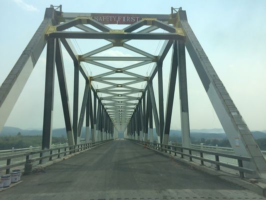Temporary Through Galvanized Steel Truss Bridge