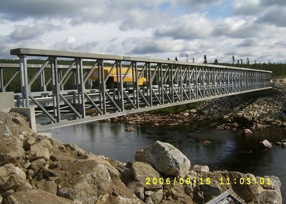 Single Span 36-81m Steel Bridge Deck Construction Delta Bridge