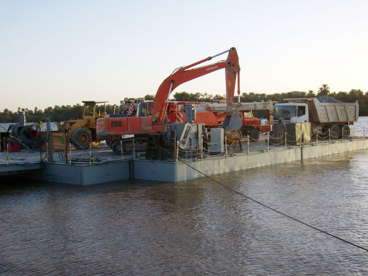 Reusable Emergency Mobile Dock Pontoon Equipment Length 6m