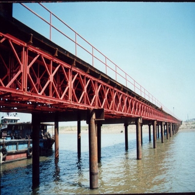 Steel Deck Compact Panel Bailey Bridge For High Load