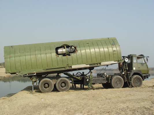 Military Power Pontoon Bridge​ Length Of One Complete Set 104m Floating