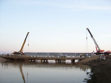 Prefabricated Steel Girder Bridge Concrete Deck For Temporary
