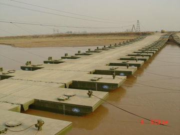Military Floating Pontoon Bridge , Pedestrian Floating Water Bridge