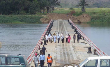 Reusable Floating Pontoon Bridge
