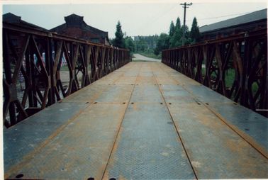 Cable Stayed Steel Girder Bailey Bridge With High Performance