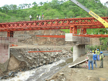 Bailey Steel Timber Deck Bridges High Stiffness With Heavy loading 