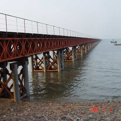 Compact 100 Design Load Prefab Bridges HS25-44 With Post End Male And Female