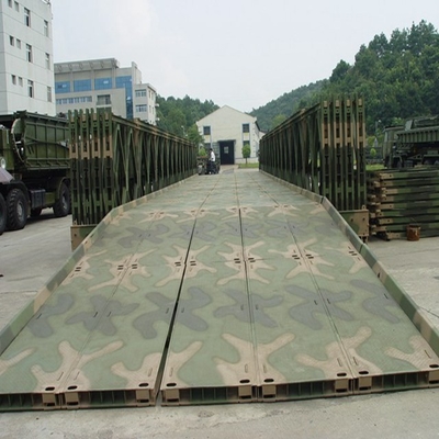 Compact Panel Prefabricated Bailey Bridge With 100 Design Load Hs25-44
