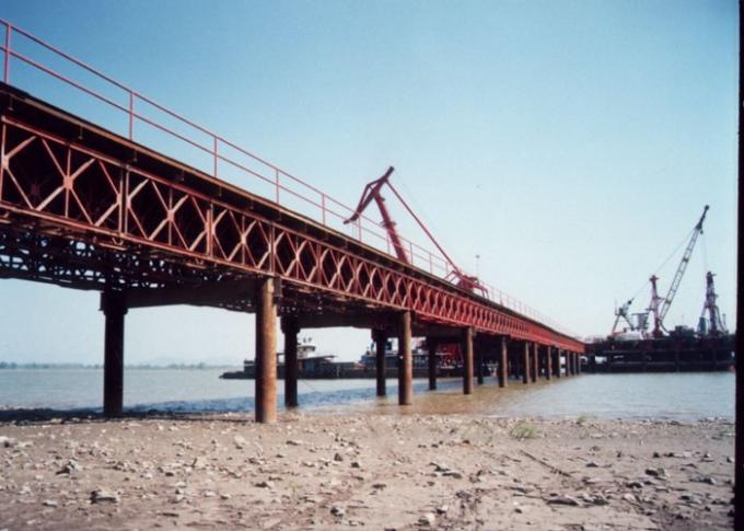 Prefab Bailey Portable 180ft Steel Structure Bridge